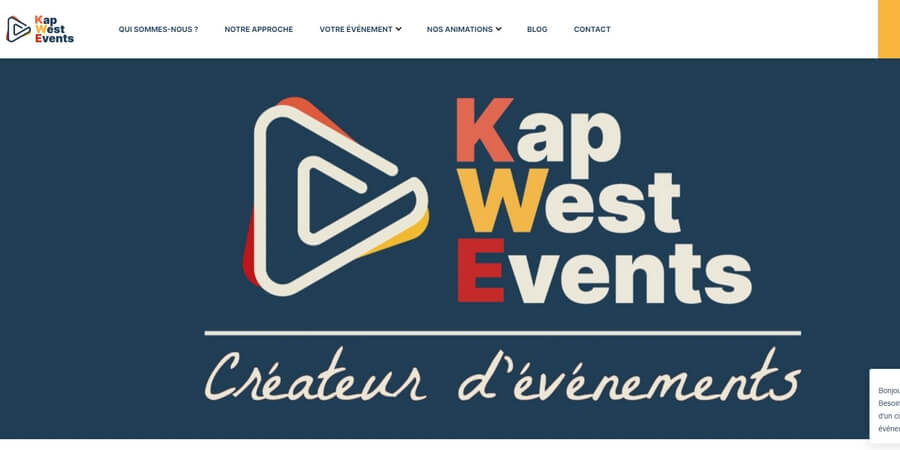 Photo site internet Kap West Events