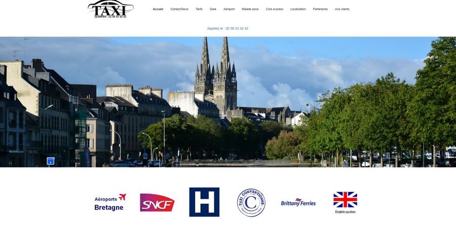 Photo site internet Quimper Taxi