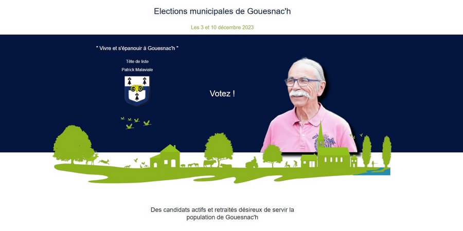 Photo site internet liste " Vivre et s'épanouir à Gouesnac'h "