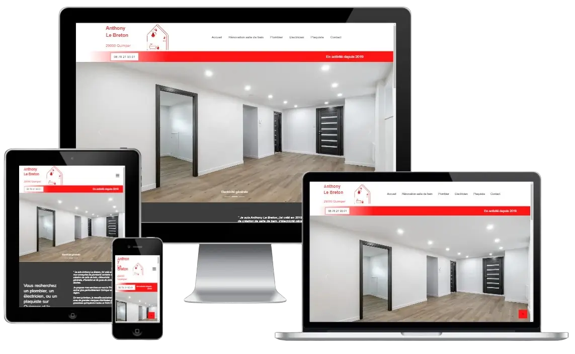 Site responsive Anthony Le Breton