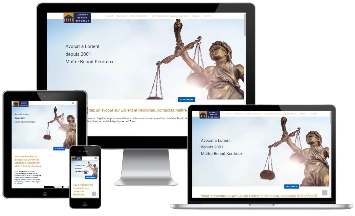 Création d'un site internet pour avocat