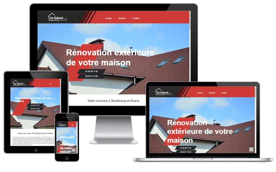 Création site internet couvreur