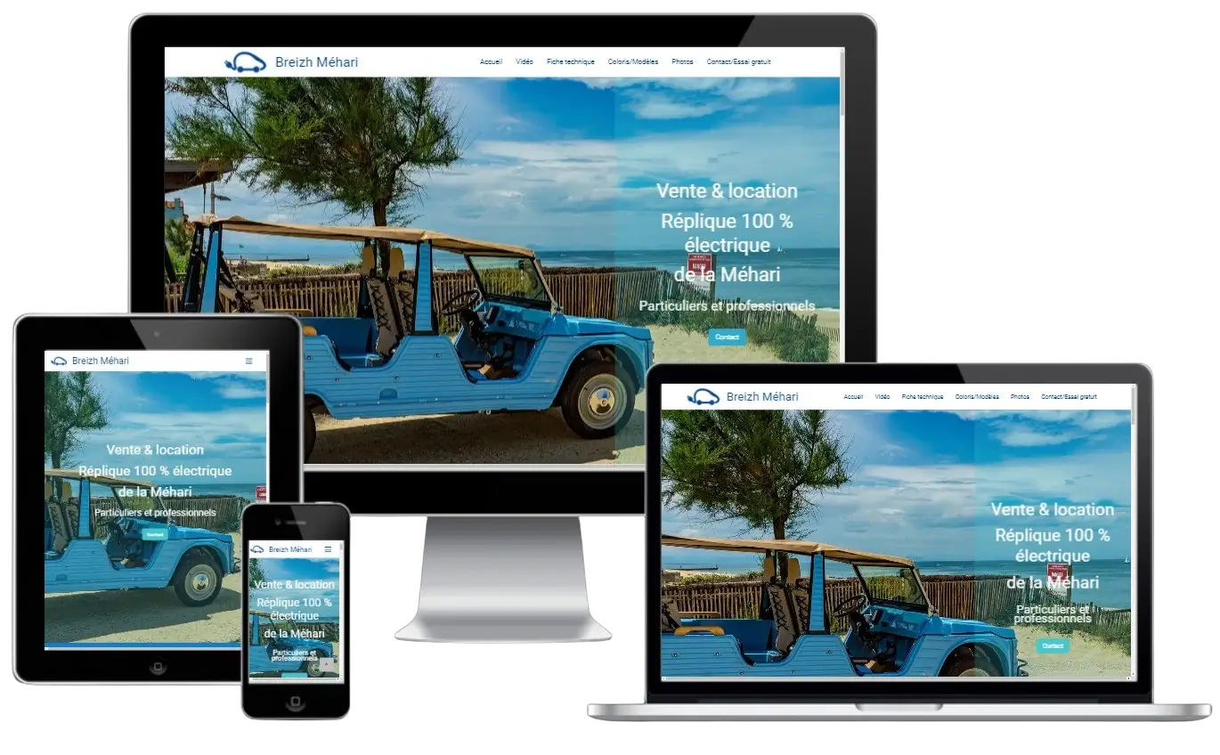 Site responsive Breizh Méhari