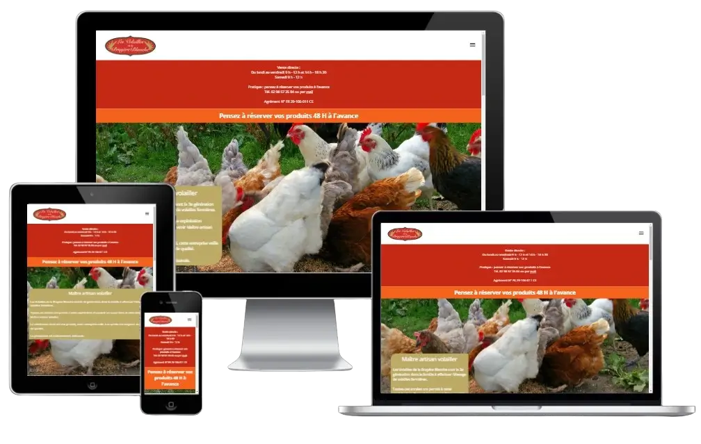 Site Les Volailles de la Bruyère Blanche