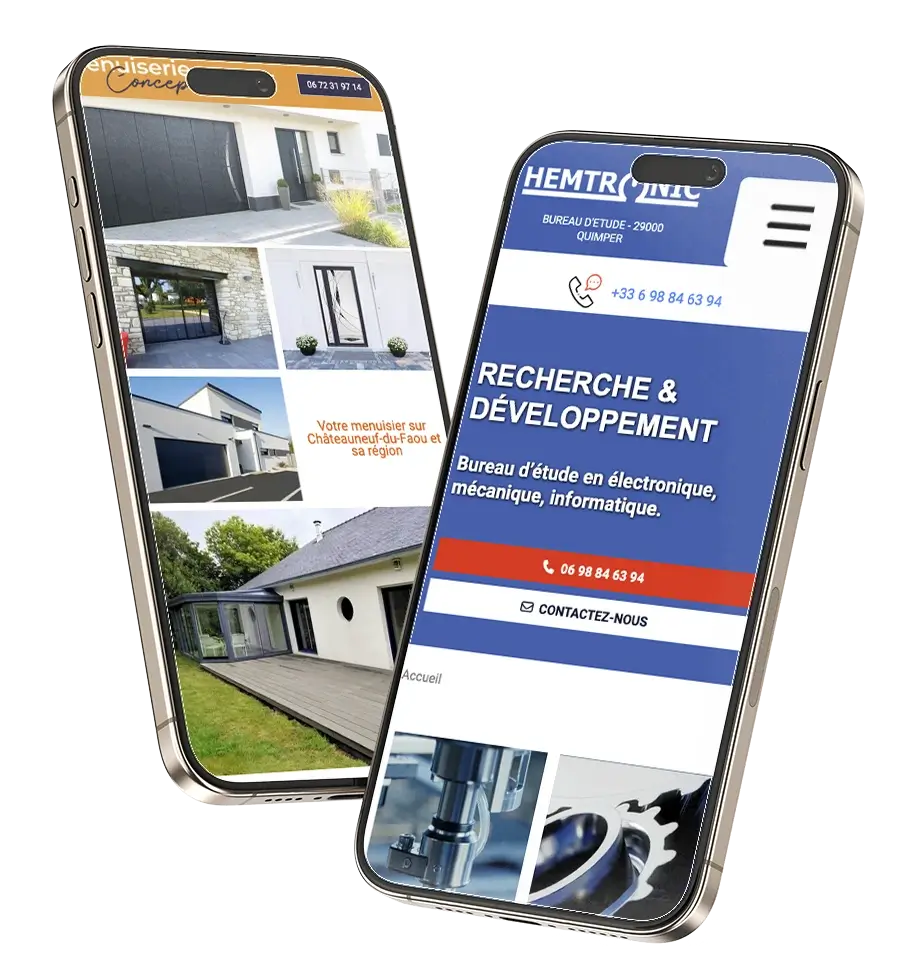 écrans de mobiles
