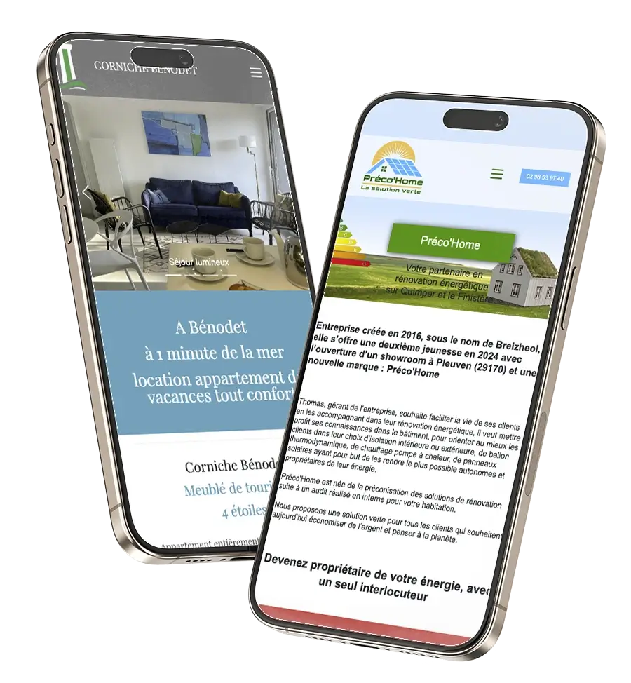 écrans de mobiles