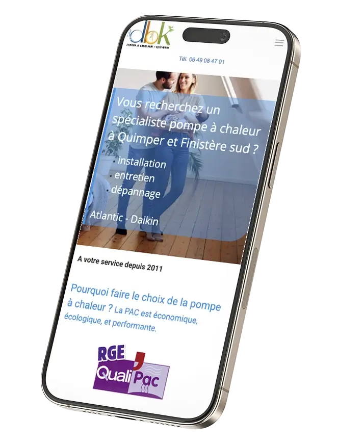 écran de mobile